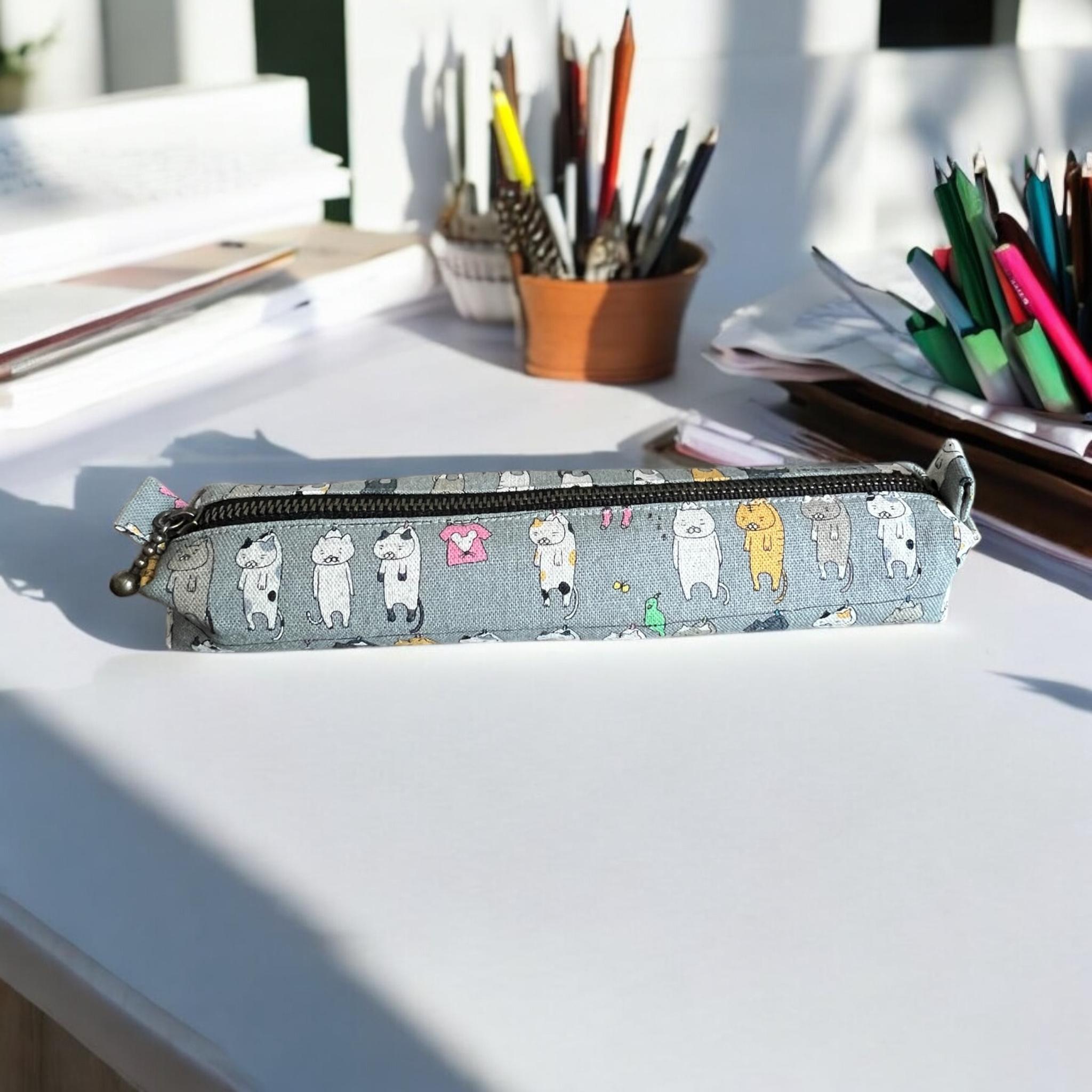 猫柄✳︎ミニペンケース✳︎コットンこばやし✳︎生地