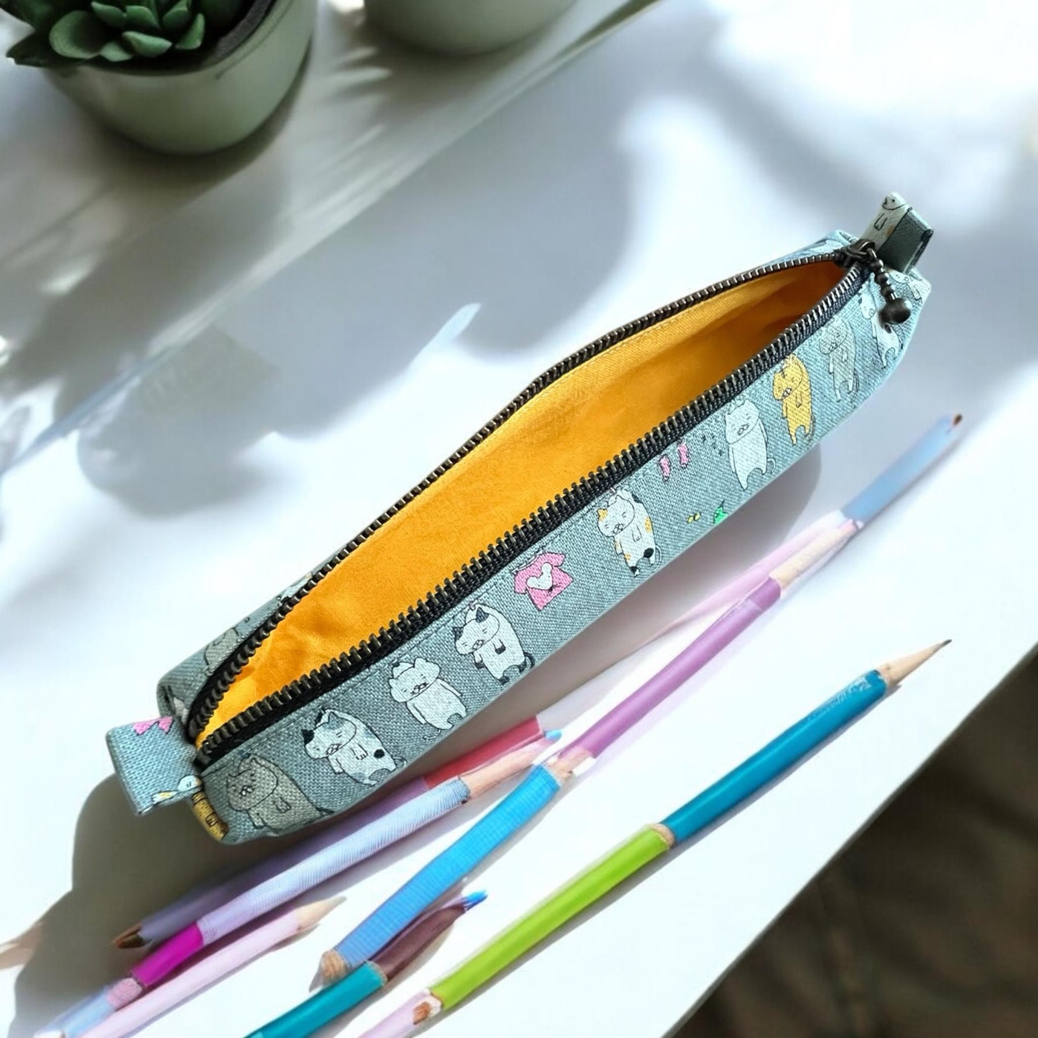 猫柄✳︎ミニペンケース✳︎コットンこばやし✳︎生地 | 2枚目