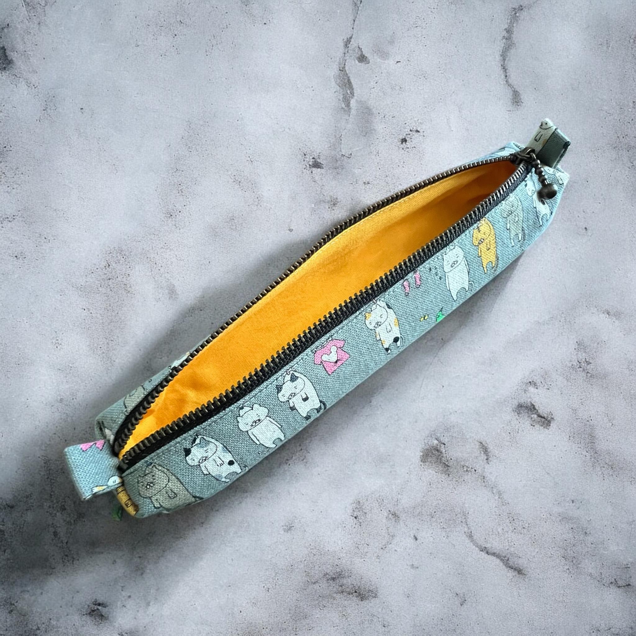 猫柄✳︎ミニペンケース✳︎コットンこばやし✳︎生地 | 3枚目