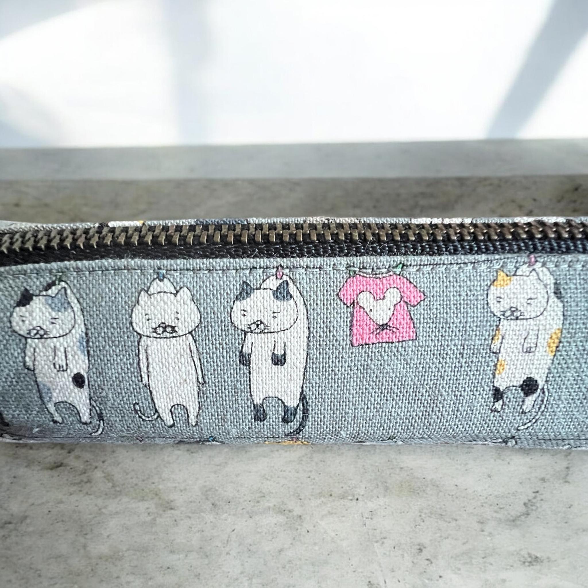 猫柄✳︎ミニペンケース✳︎コットンこばやし✳︎生地 | 5枚目