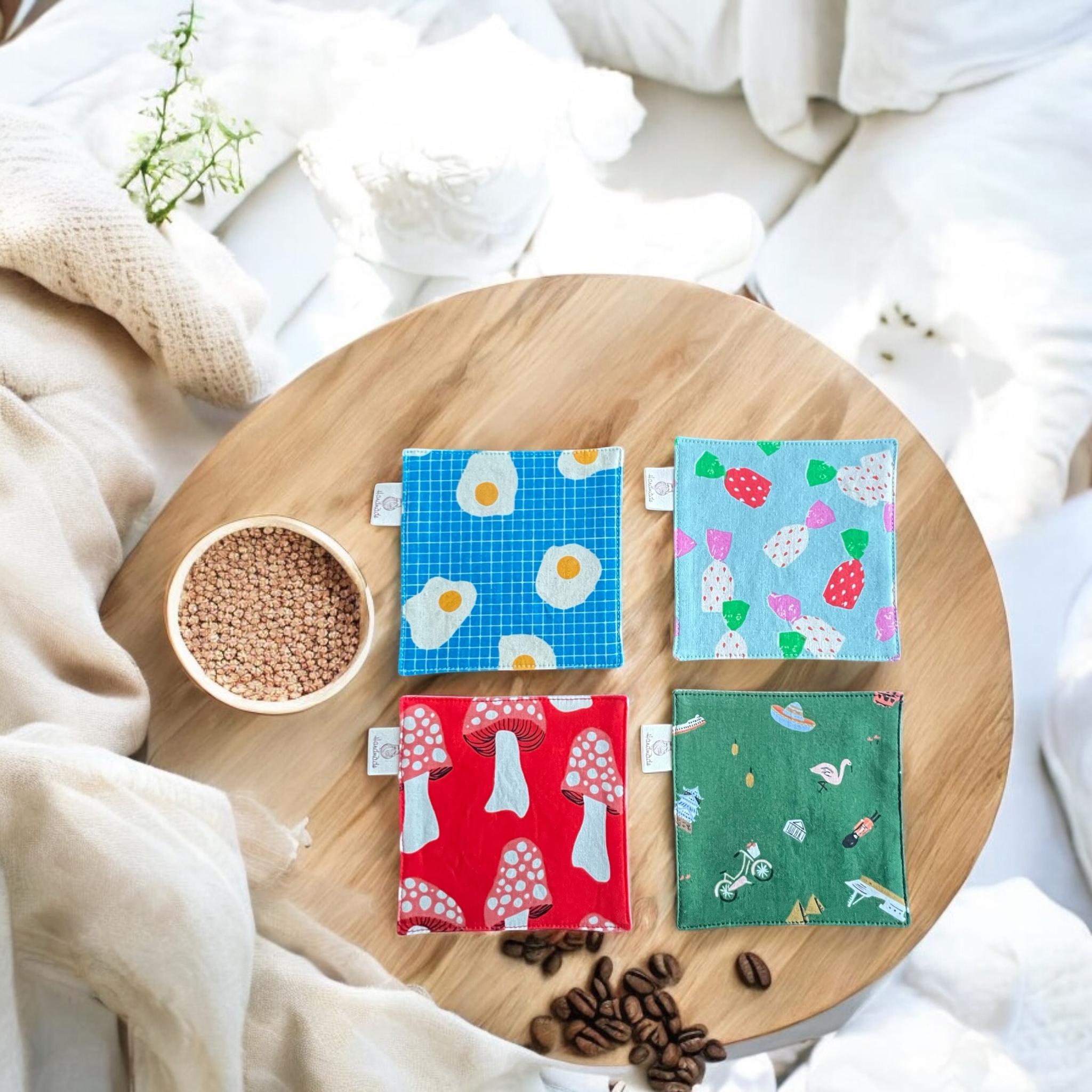 コースター✳︎COTTON+STEELの生地✳︎4枚セット | 4枚目