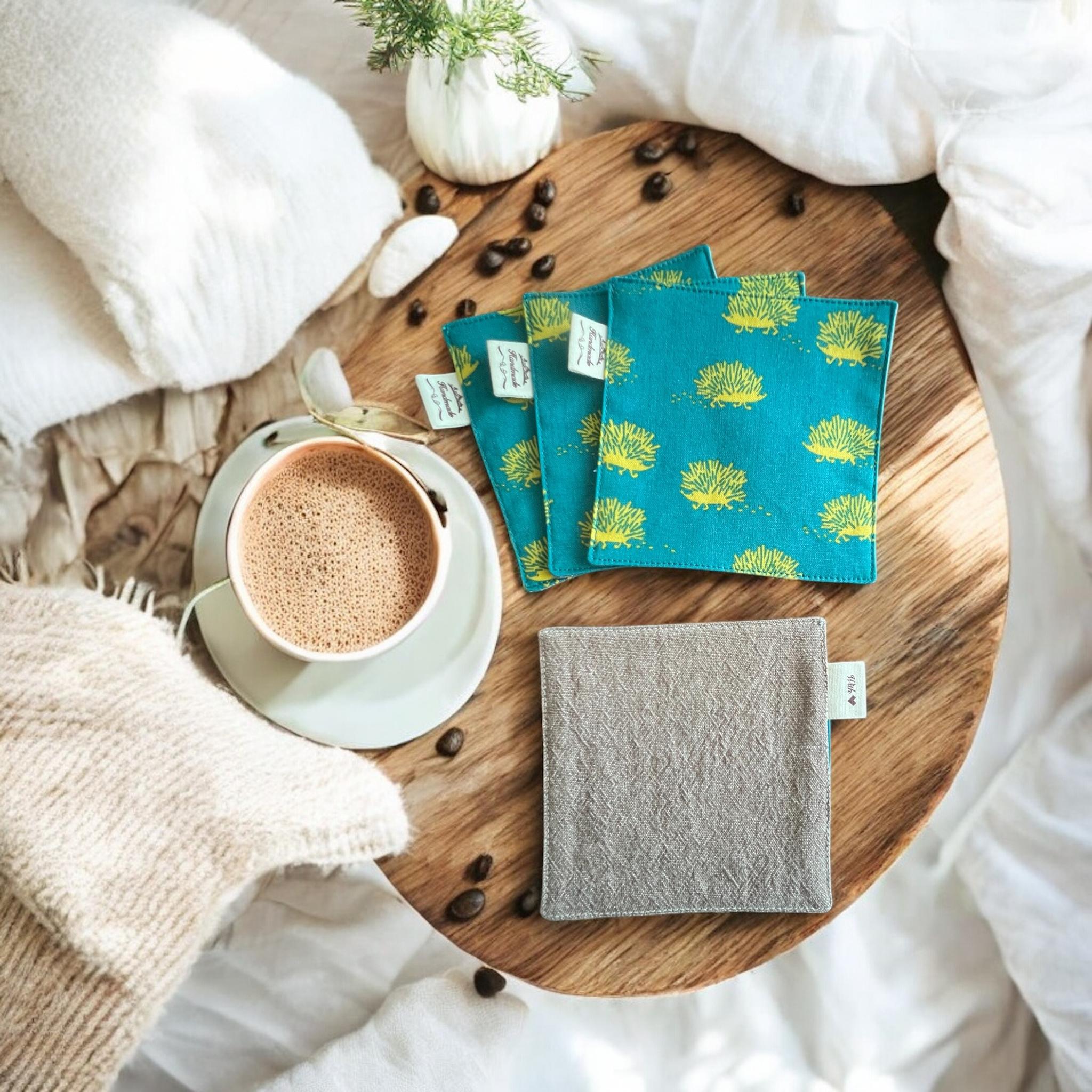 コースター✳︎kippis生地✳︎4枚セット | 5枚目