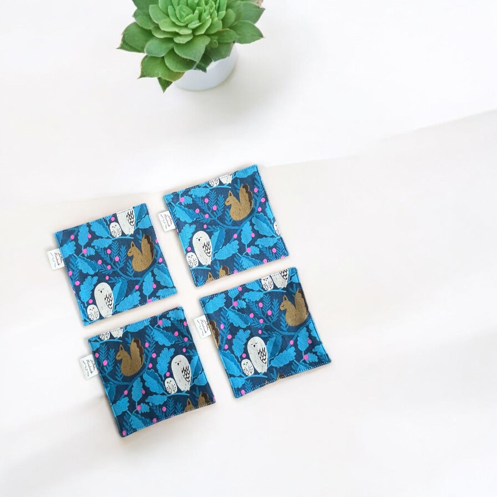 コースター✳︎kippis生地✳︎4枚セット