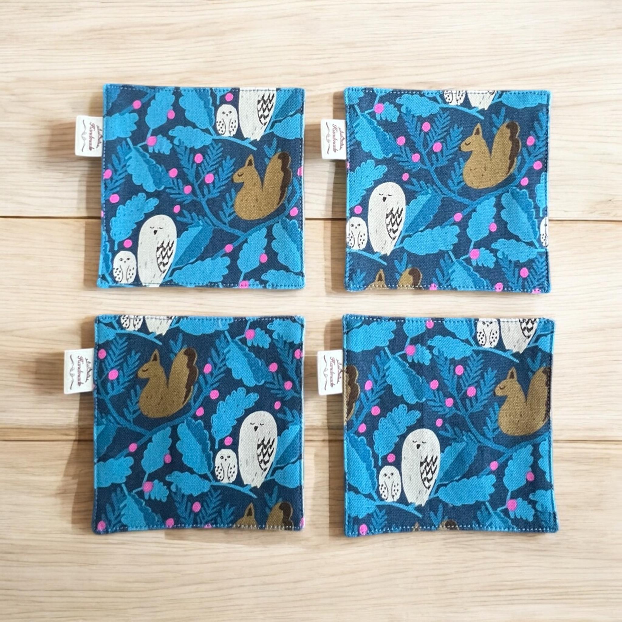 コースター✳︎kippis生地✳︎4枚セット | 5枚目
