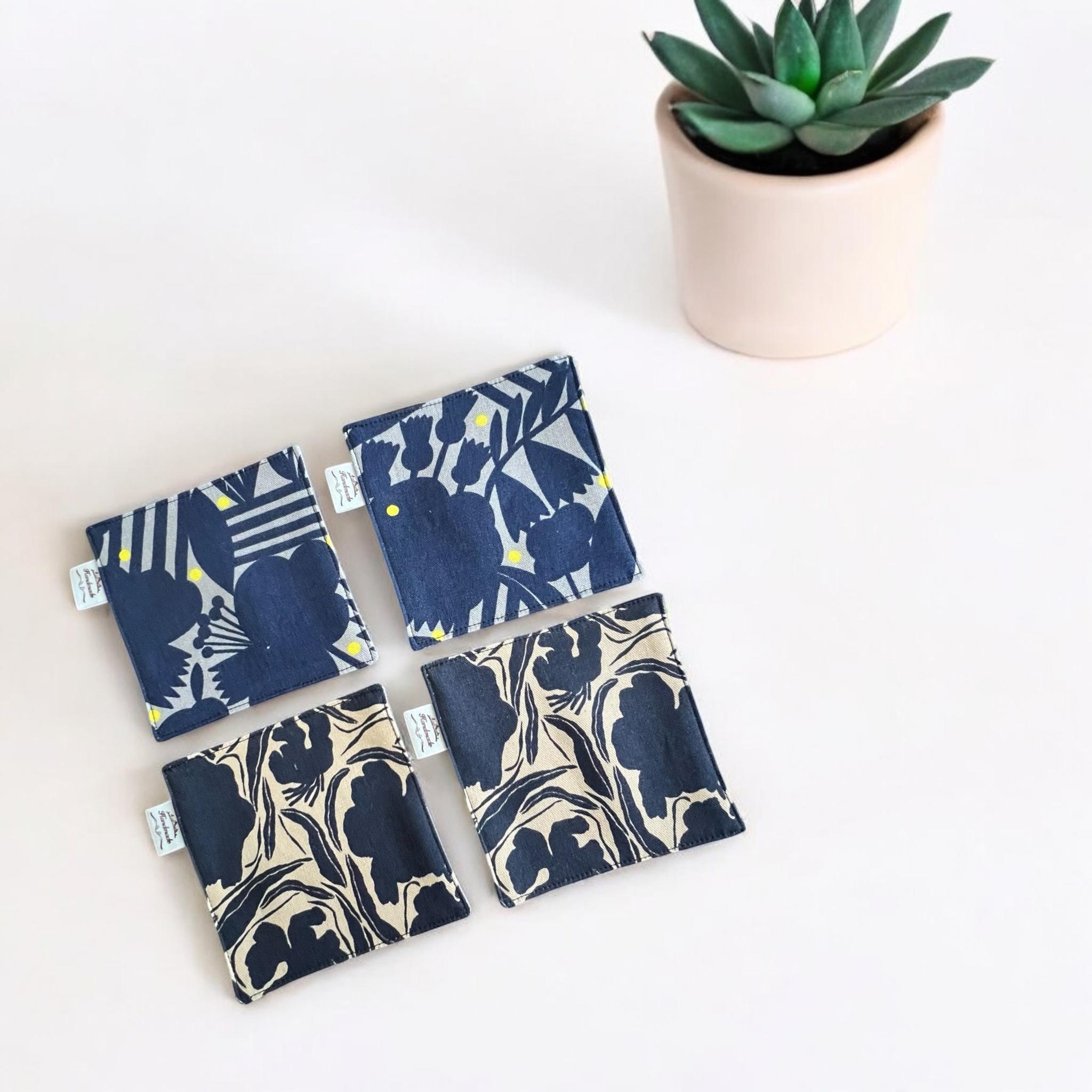 コースター✳︎kippis生地✳︎4枚セット