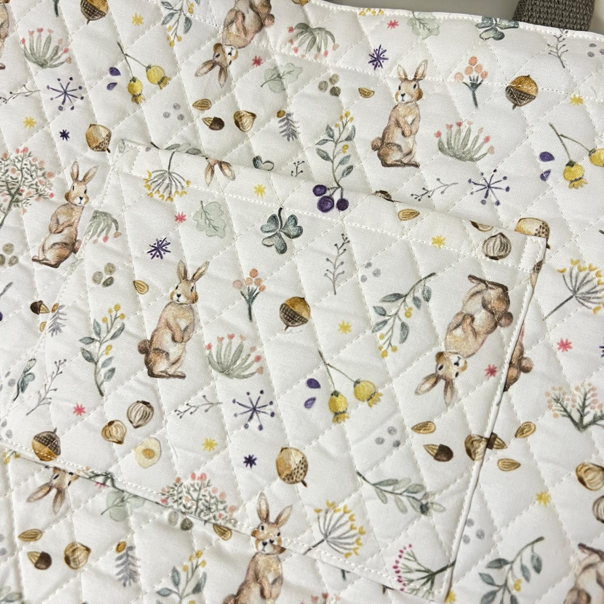 【入園入学6点セット】うさぎ柄/キルト生地/ナチュラル/シンプル/入園入学準備/♡ | 11枚目
