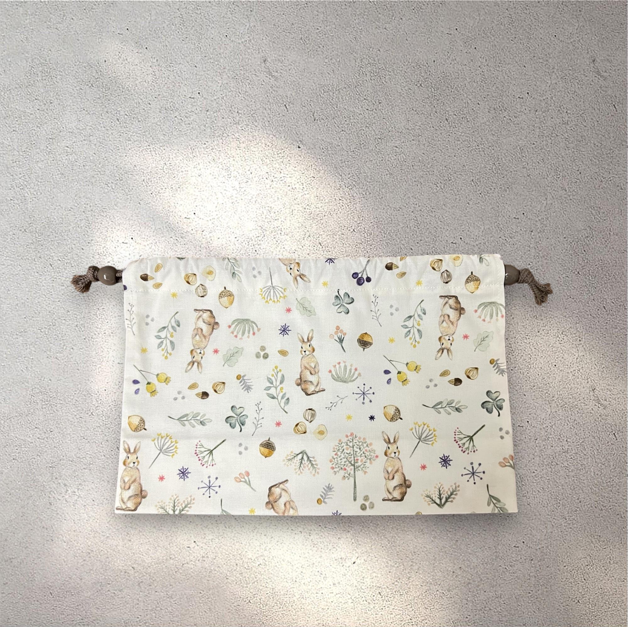 【入園入学6点セット】うさぎ柄/キルト生地/ナチュラル/シンプル/入園入学準備/♡ | 5枚目