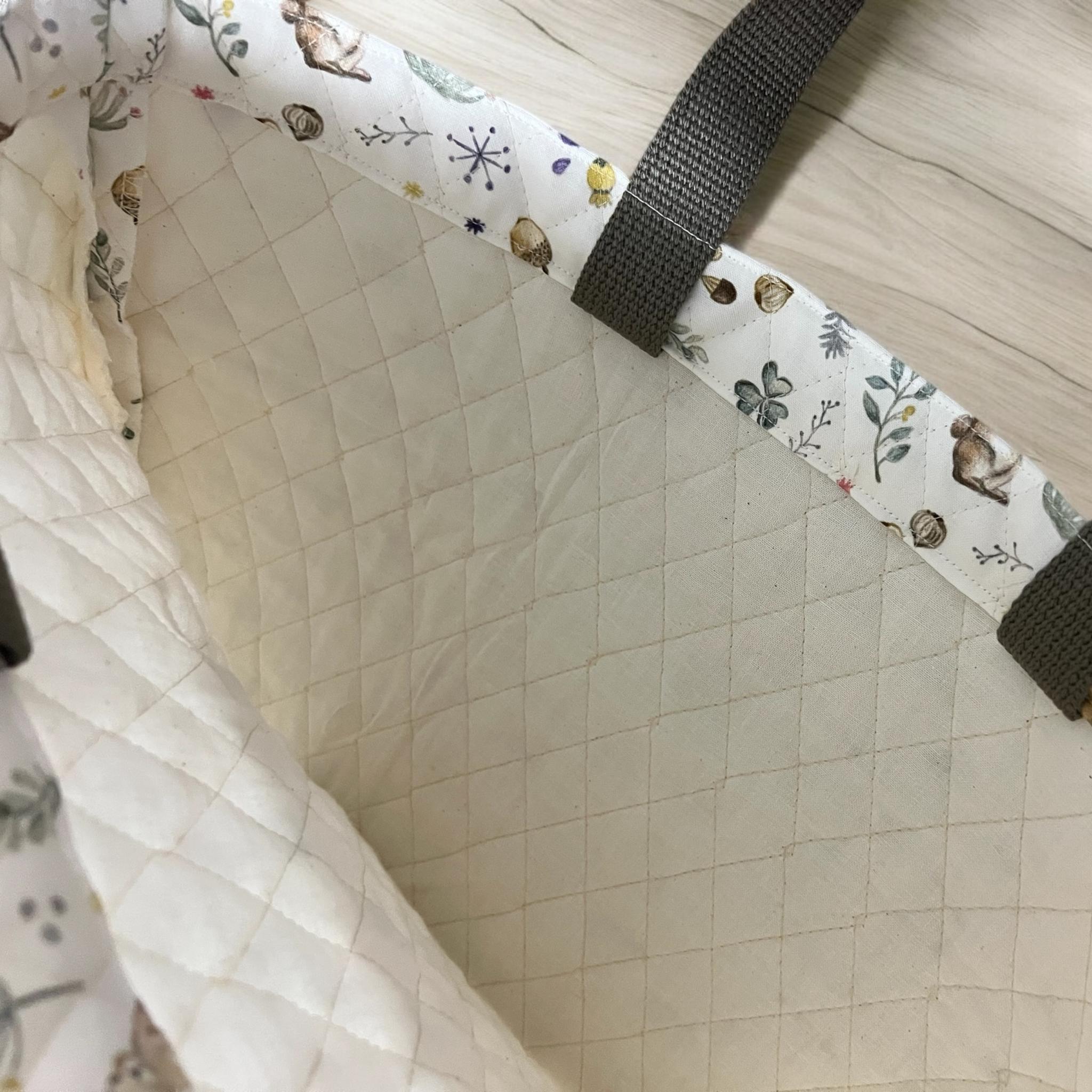 【入園入学6点セット】うさぎ柄/キルト生地/ナチュラル/シンプル/入園入学準備/♡ | 8枚目