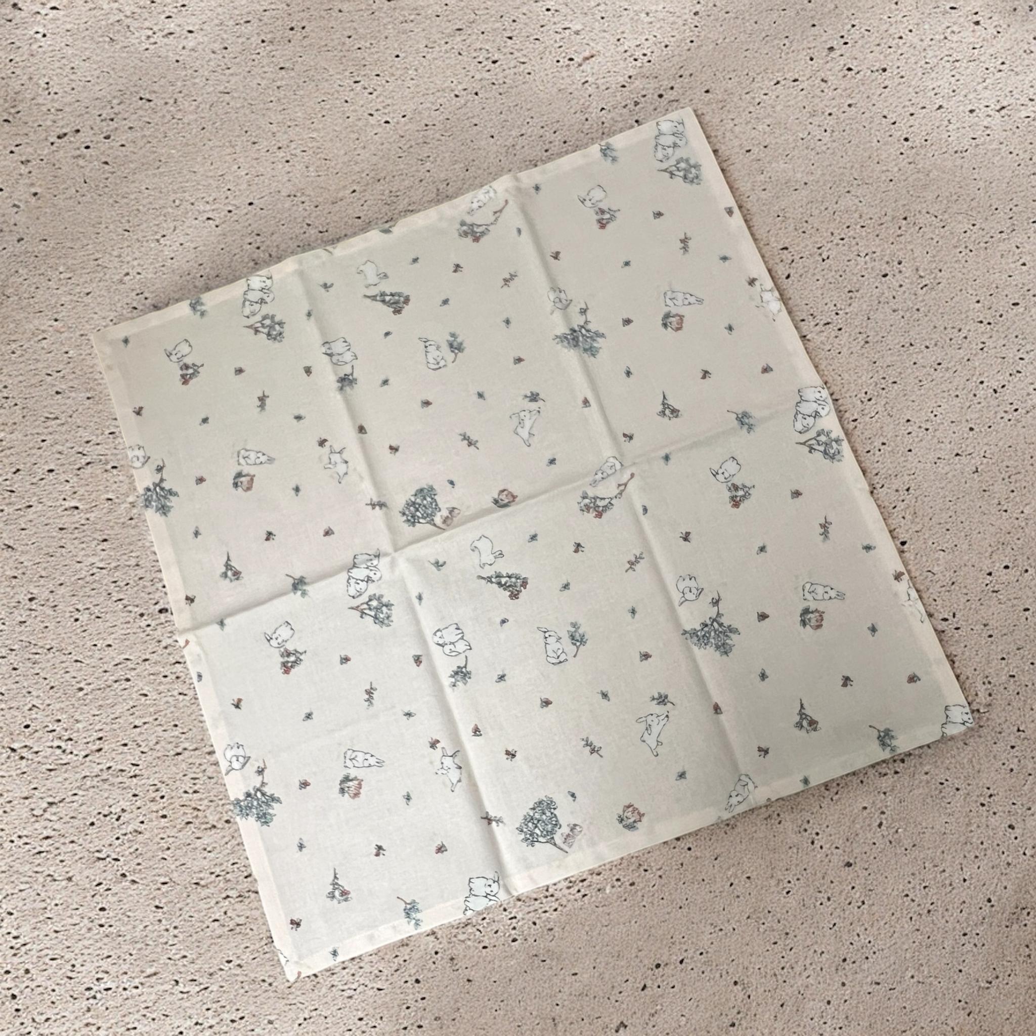 【入園入学6点セット】犬とうさぎ柄/キルト生地/ピンクベージュ/シンプル/入園入学準備/♡ | 6枚目