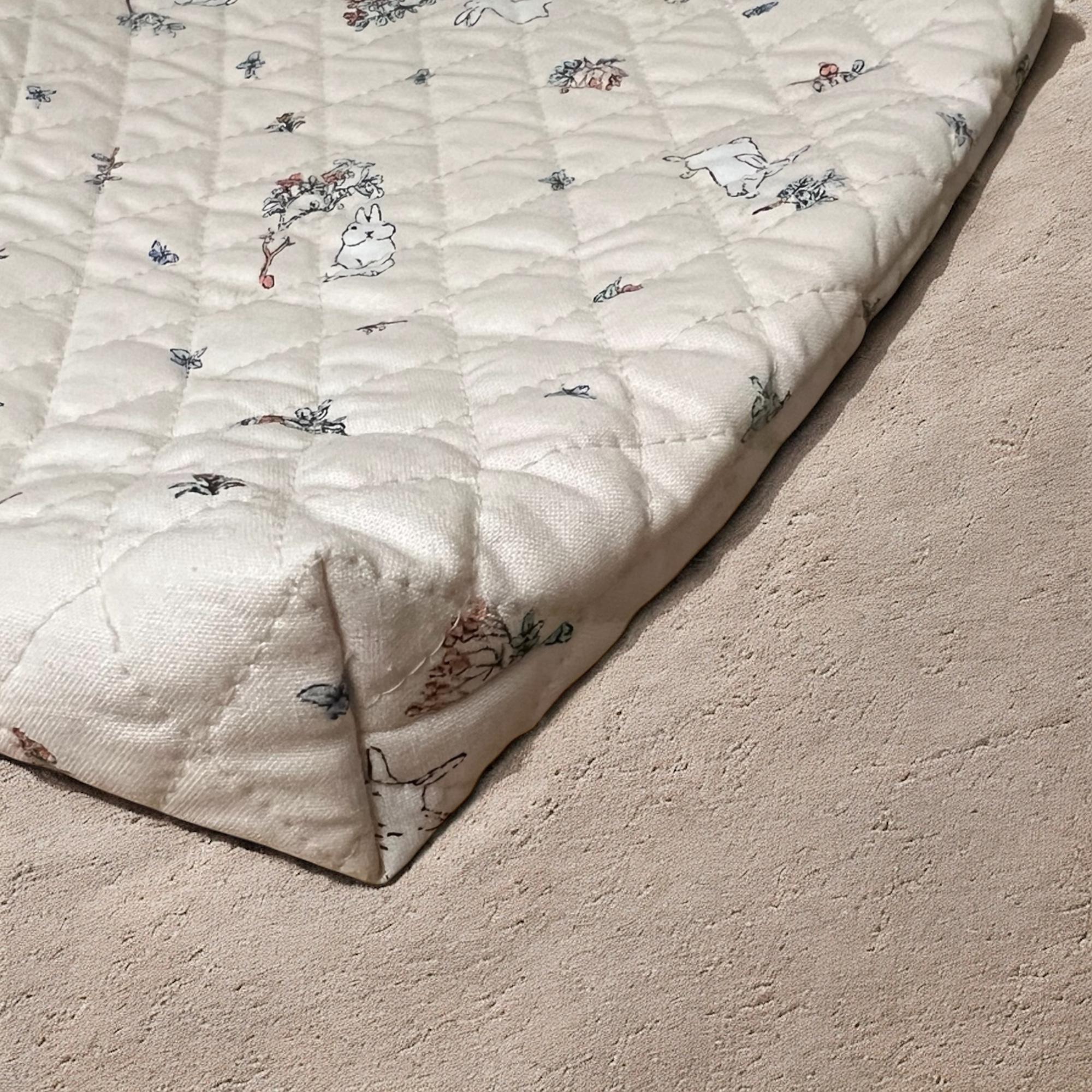 【入園入学6点セット】犬とうさぎ柄/キルト生地/ピンクベージュ/シンプル/入園入学準備/♡ | 9枚目