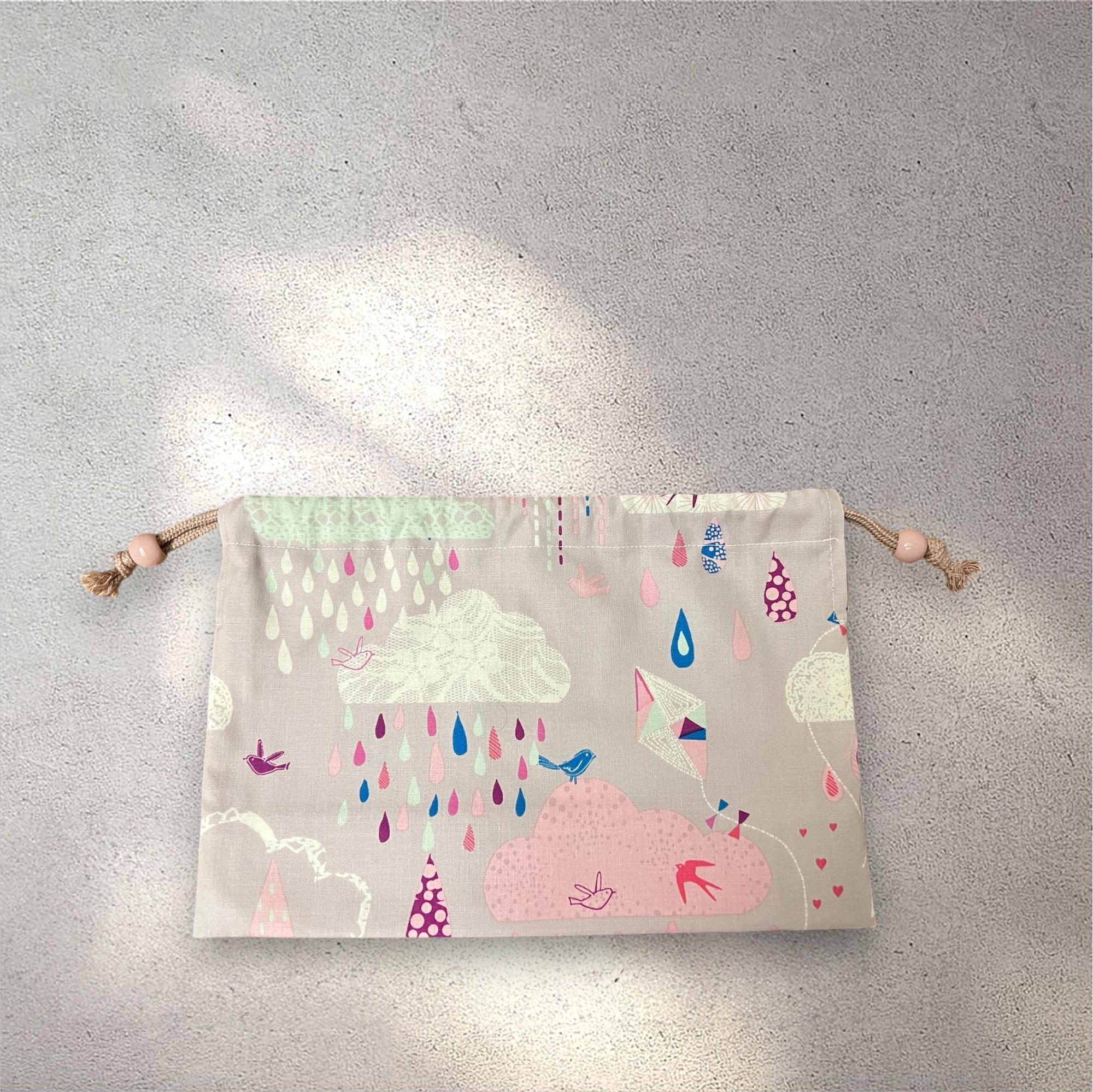 【入園入学6点セット】クラウド柄/キルト生地/紫ピンク/シンプル/入園入学準備/♡ | 5枚目