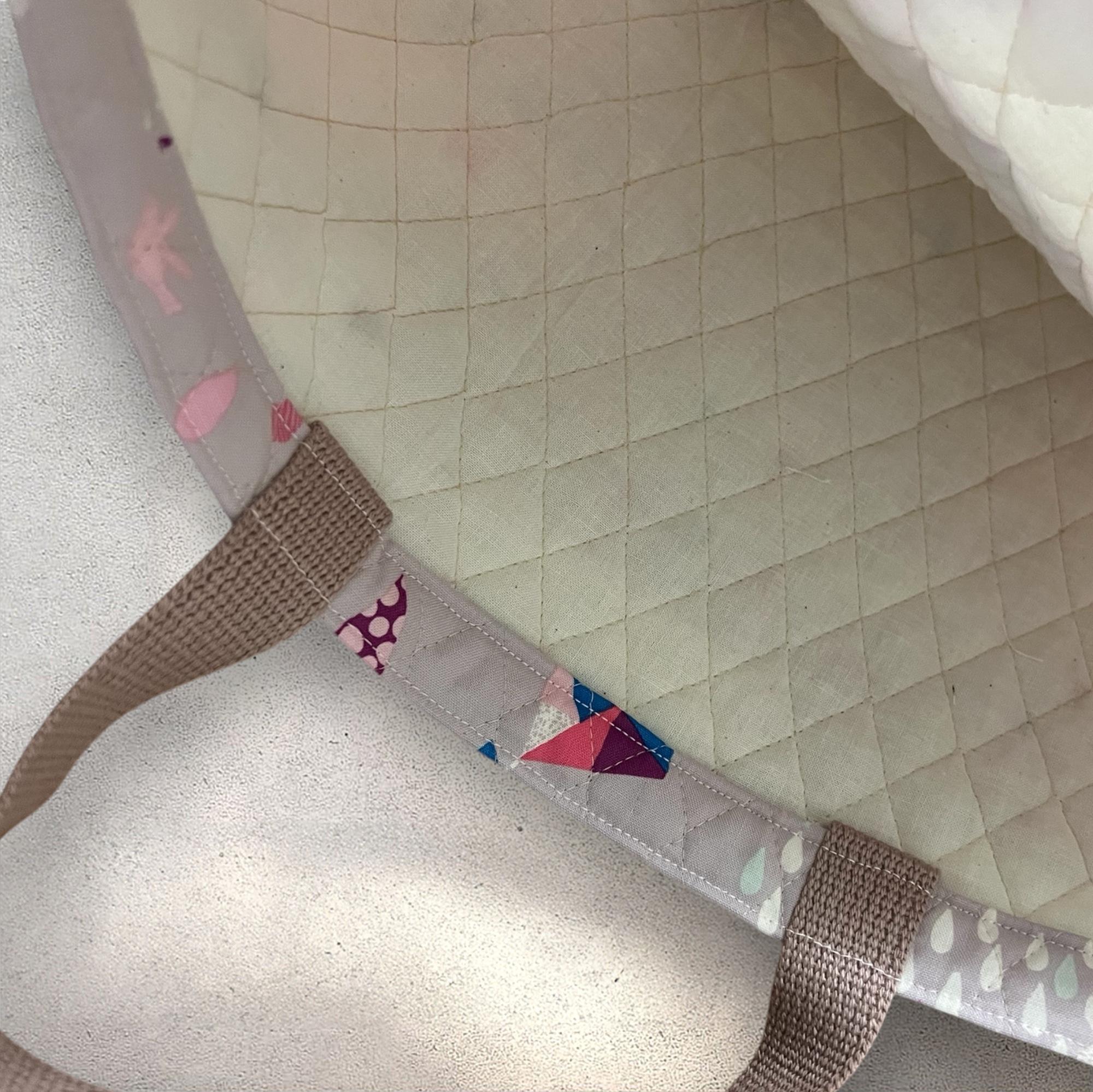 【入園入学6点セット】クラウド柄/キルト生地/紫ピンク/シンプル/入園入学準備/♡ | 8枚目